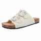 Damen Pantoletten - beige Gr. 40