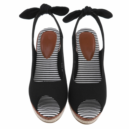 Damen Keilsandaletten - black