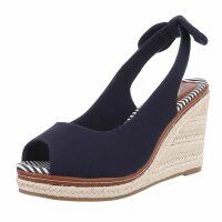 Damen Keilsandaletten - navy