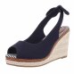 Damen Keilsandaletten - navy - 12 Paar
