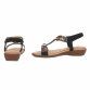 Damen Flache Sandalen - black