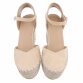 Damen Keilsandaletten - beige