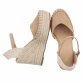 Damen Keilsandaletten - khaki