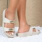 Damen Pantoletten - beige