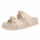 Damen Pantoletten - beige Gr. 39