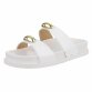 Damen Pantoletten - white - 12 Paar