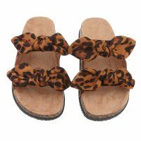 Damen Pantoletten - leopard