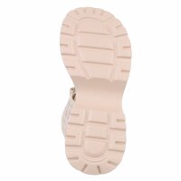 Damen Keilsandaletten - beige