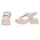 Damen Keilsandaletten - beige