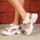 Damen Keilsandaletten - beige