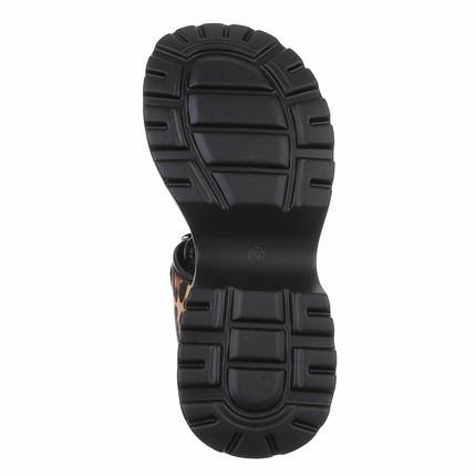 Damen Keilsandaletten - black