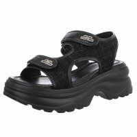 Damen Keilsandaletten - black