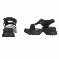 Damen Keilsandaletten - black