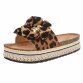 Damen Pantoletten - leopard