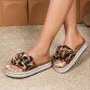 Damen Pantoletten - leopard