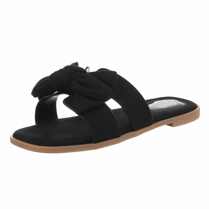 Damen Pantoletten - black - 12 Paar
