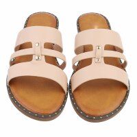 Damen Pantoletten - beige