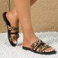Damen Pantoletten - leopard