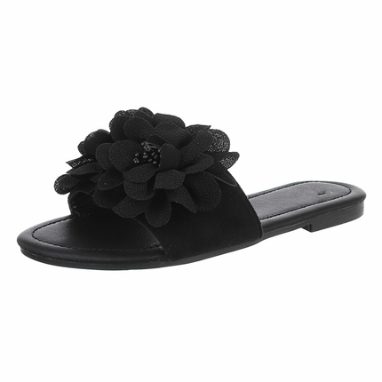 Damen Pantoletten - black - 12 Paar