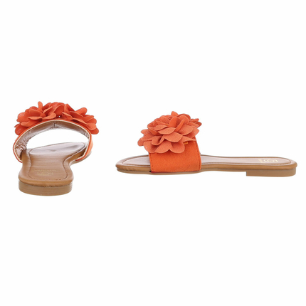 Damen Pantoletten - orange