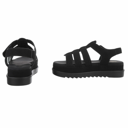 Damen Keilsandaletten - black