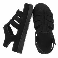 Damen Keilsandaletten - black