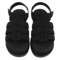 Damen Keilsandaletten - black
