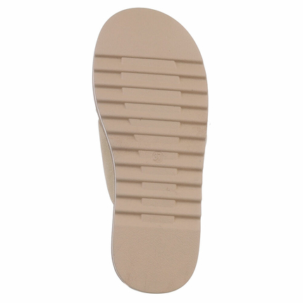 Damen Keilsandaletten - khaki