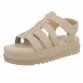 Damen Keilsandaletten - khaki Gr. 37