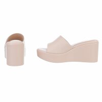 Damen Keilsandaletten - beige