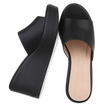 Damen Keilsandaletten - black