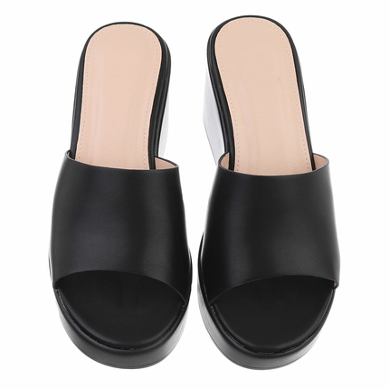 Damen Keilsandaletten - black