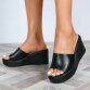 Damen Keilsandaletten - black