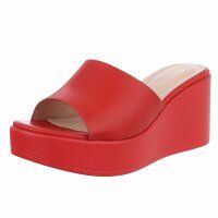 Damen Keilsandaletten - red