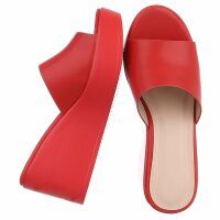 Damen Keilsandaletten - red