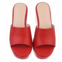 Damen Keilsandaletten - red