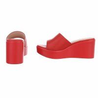 Damen Keilsandaletten - red