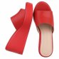 Damen Keilsandaletten - red