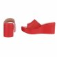Damen Keilsandaletten - red