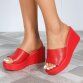 Damen Keilsandaletten - red
