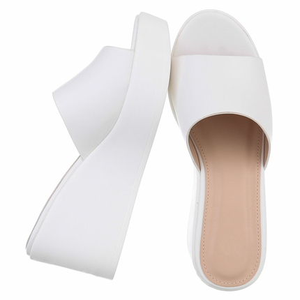 Damen Keilsandaletten - white