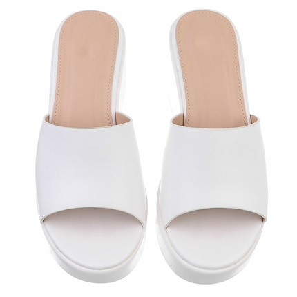 Damen Keilsandaletten - white
