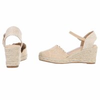 Damen Keilsandaletten - beige