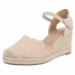 Damen Keilsandaletten - beige Gr. 41