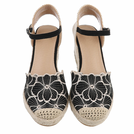 Damen Keilsandaletten - black