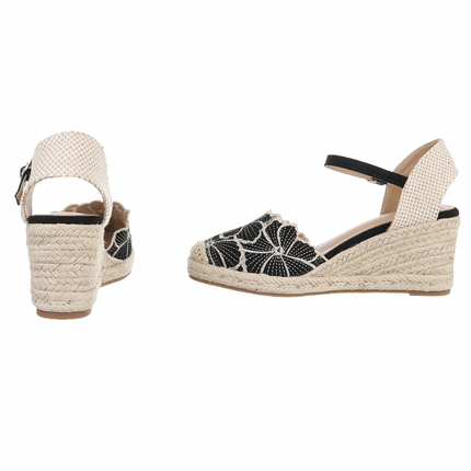 Damen Keilsandaletten - black