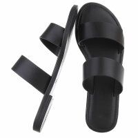 Damen Flache Sandalen - black