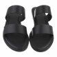 Damen Flache Sandalen - black
