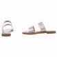 Damen Flache Sandalen - gold
