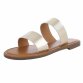 Damen Flache Sandalen - gold Gr. 39